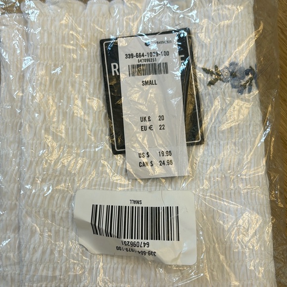 NEW Hollister Reversible Smocked Tube Top by - Picture 6 of 6